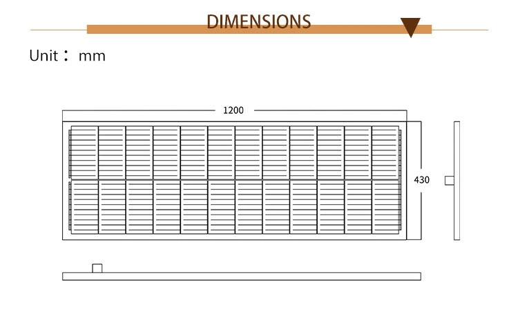 Solar Energy Roof Tile Light Outdoor Solar Panel System off-Grid System