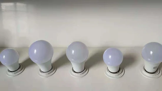 Lámpara de bombilla LED E27 B22 personalizada OEM/ODM de fabricación en China, tipo A60 de ahorro de energía, 5W, 7W, 9W, 12W, luz LED de aluminio