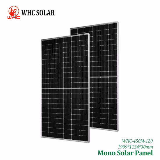 Fábrica de 182 mm Módulos fotovoltaicos solares de media celda 410W 550W 700W 144 celdas Fotovoltaica Perc Hjt Mono Panel solar Precio para el sistema de energía solar comercial para el hogar